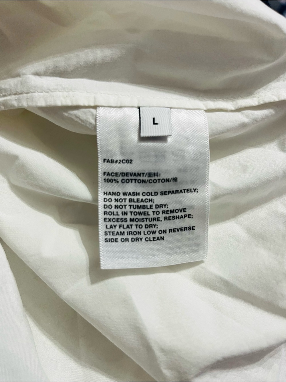 LAFAYETTE 148 Painter's Palette Print Cotton Poplin Oversized Shirt Sz L - Picture 10 of 11